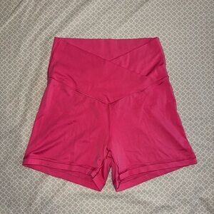 aerie Hot Pink High-Waist Bike Shorts